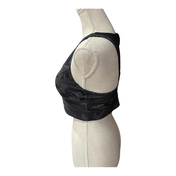 Zyia Active Camouflage Black Racerback Sports Bra Removable Pads Women’s size XL - Picture 3 of 14